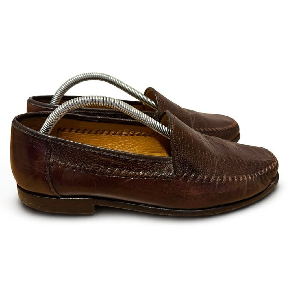 Sandro Moscoloni Genuine Ostrich Loafers Men’s sz 9